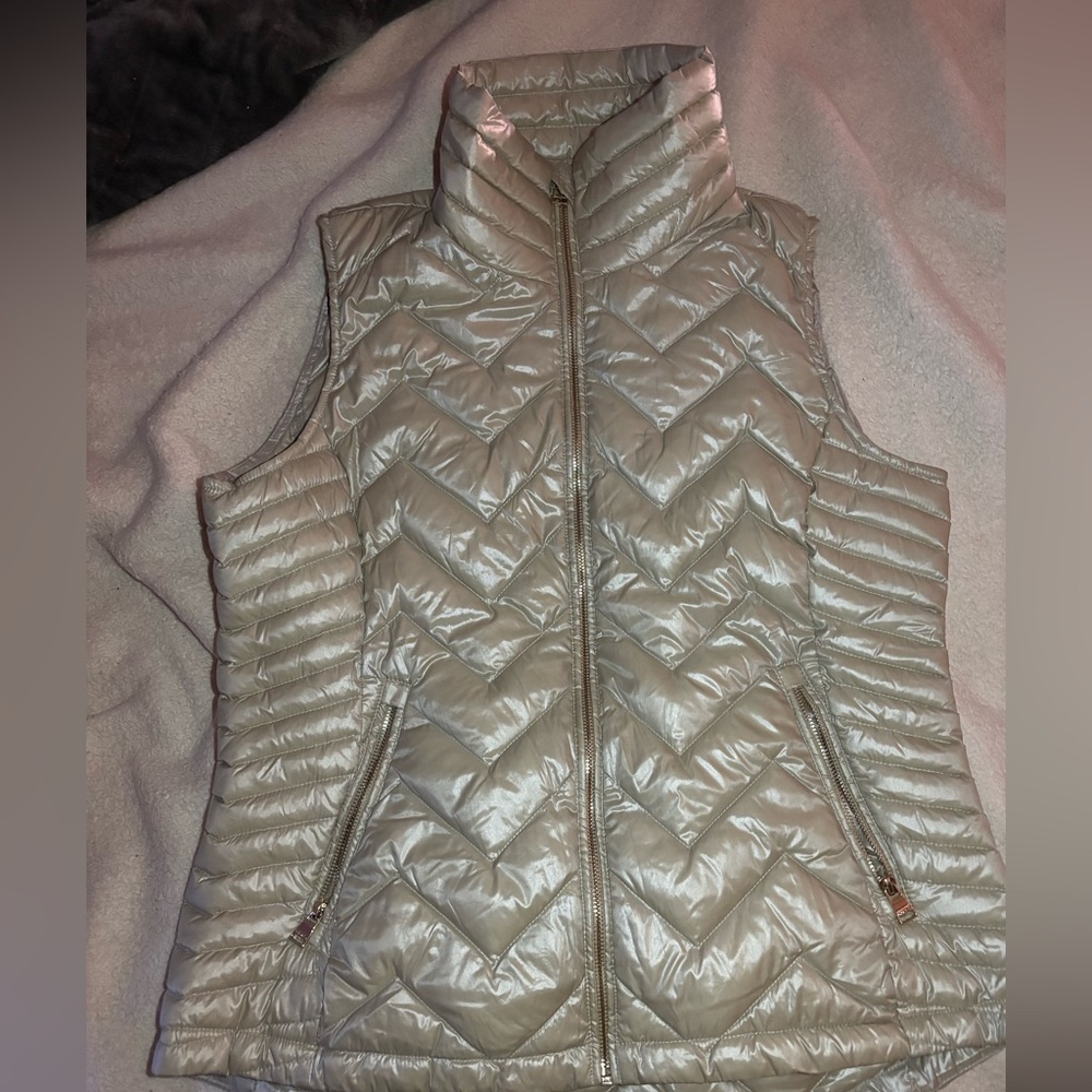 Calvin Klein Silver Puffer Vest